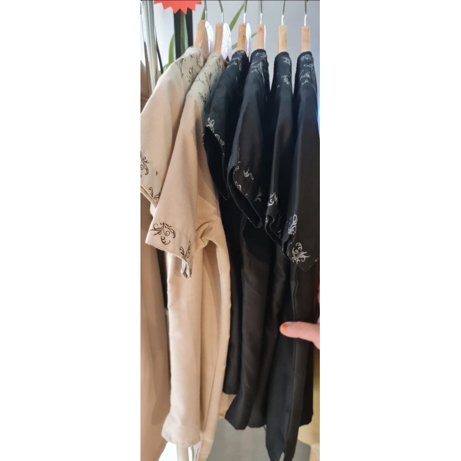 Kurta Top Boys (Beige/Black)