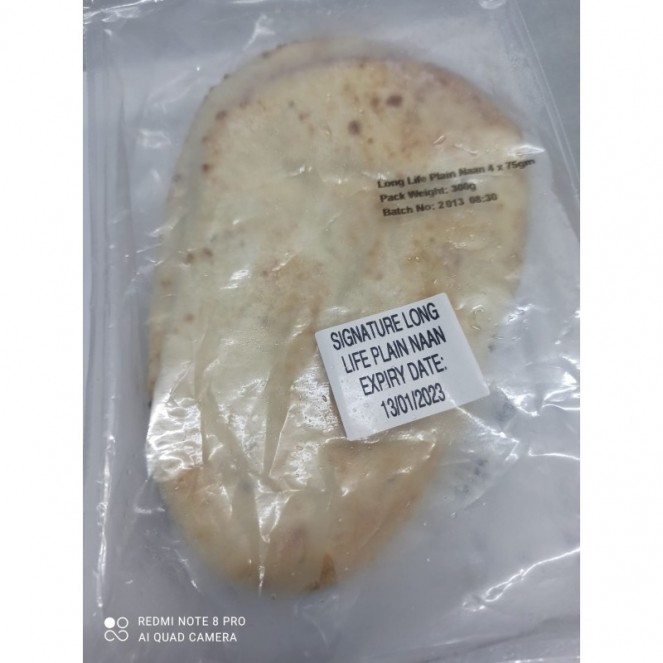 Signature Long Life Plain Naan 4pcs