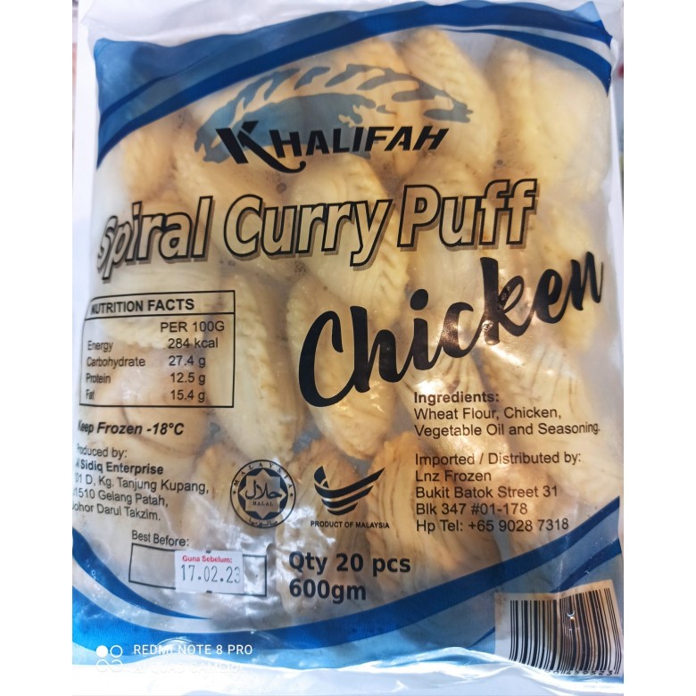 Khalifah Epok-Epok Pusar Ayam (Chicken) 20pcs