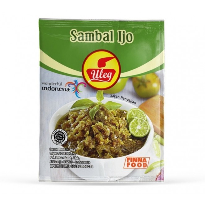 Uleg Sambal Ijo (10 Sachets)