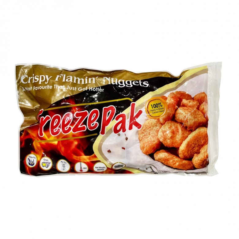 Freezepak Crispy Flamin' Nuggets 800g