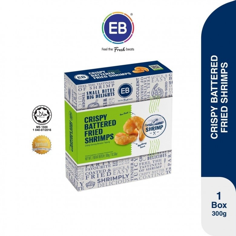 EB CRISPY BATTERED FRIED SHRIMPS 300G