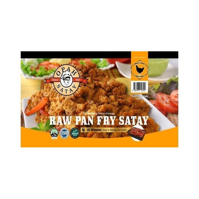 OPAH RAW PAN FRY SATAY CHICKEN 500G
