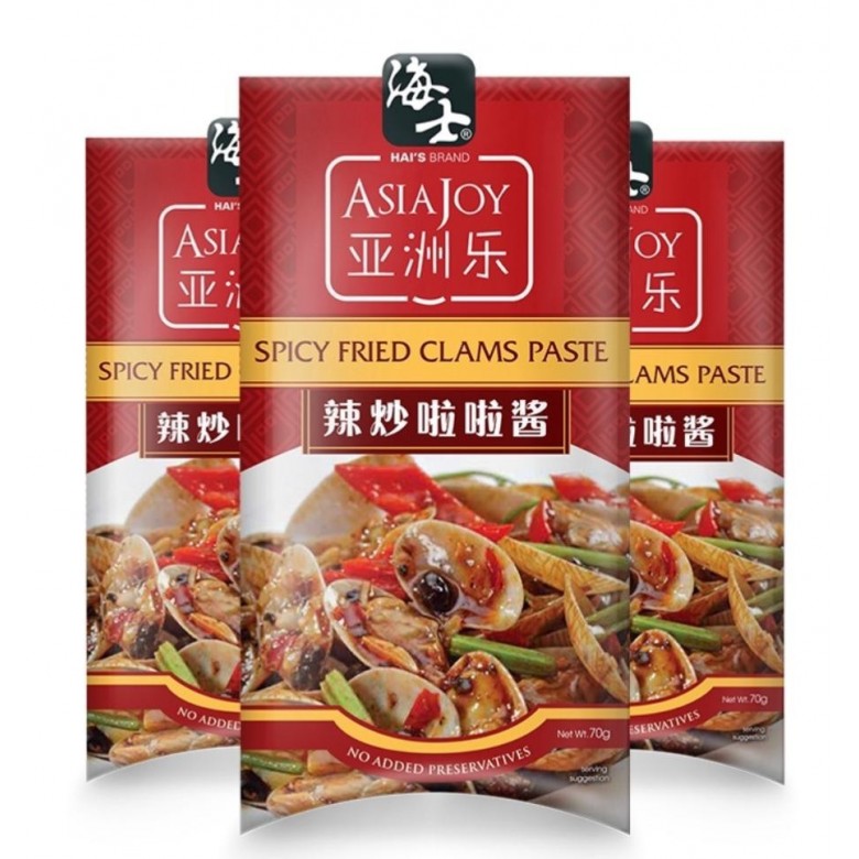 HAI'S ASIA JOY SPICY FRIED CLAMS PASTE 70G