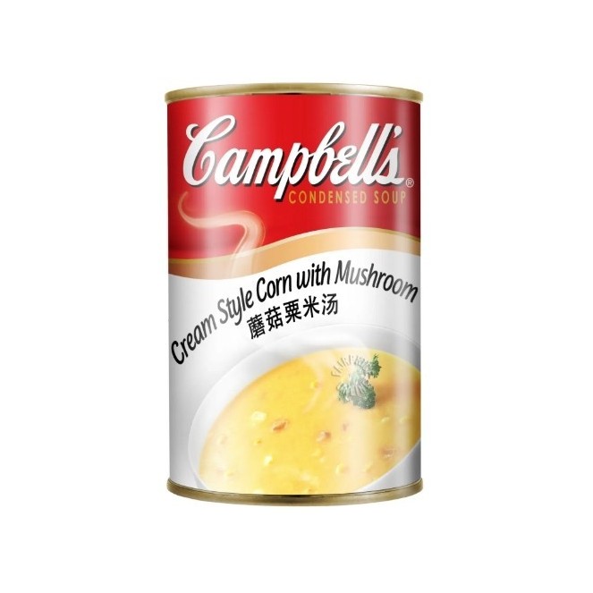 CAMPBELL CREAM STYLE CORN WITH MUSHROOM 300G