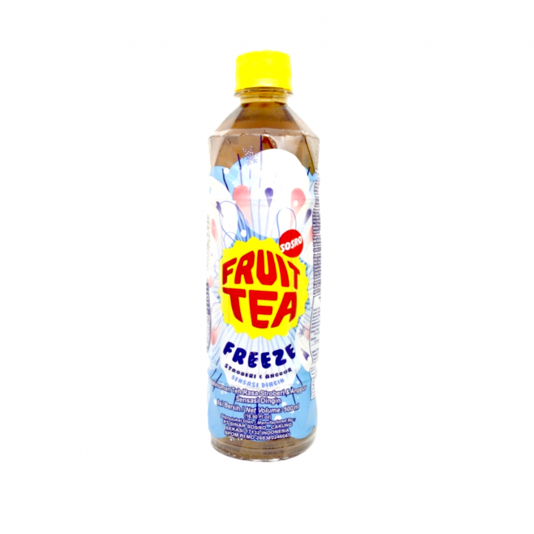 Sosro Fruit Tea Freeze Strawberry & Grape 500ml