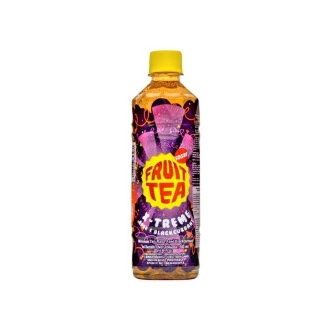 Sosro Fruit Tea Xtreme Apple + Blackcurrent 500ml