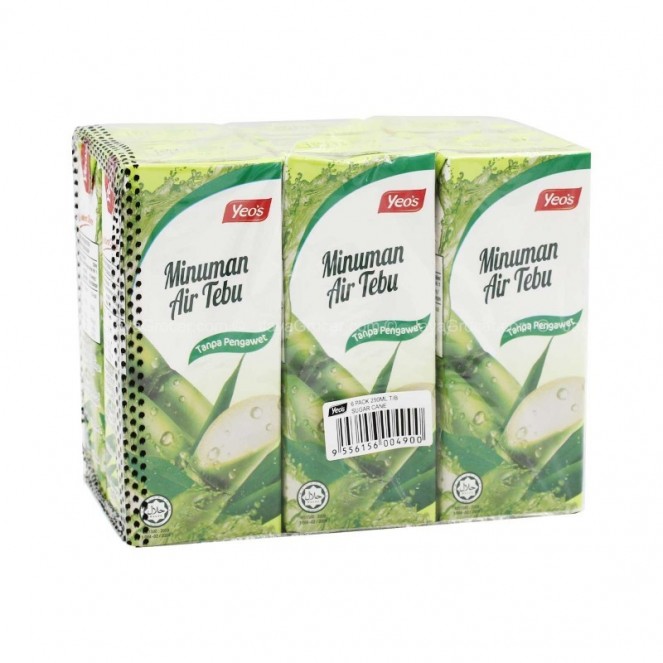 Yeo's Sugar Cane Drink 6 x 250ml