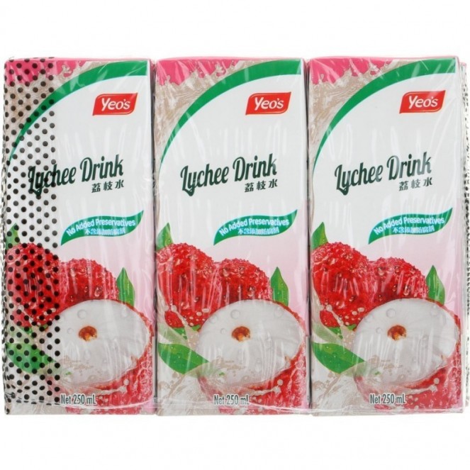 Yeo's Lychee Drink 6 x 250ml