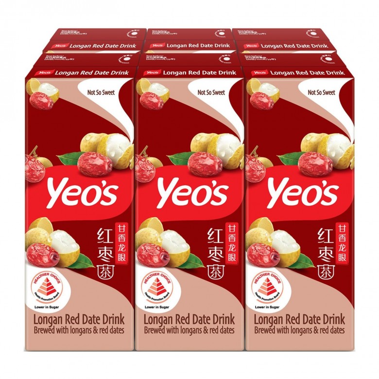 Yeo's Longan Red Date 6 x 250ml