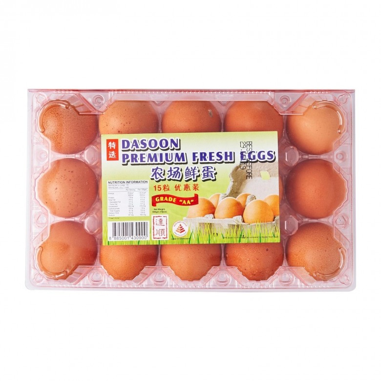 Dasoon Premium Fresh Eggs 15pcs