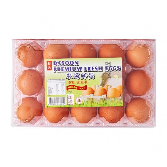 Dasoon Premium Fresh Eggs 15pcs