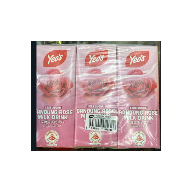 YEO'S BANDUNG ROSE 6 PACK 250ML