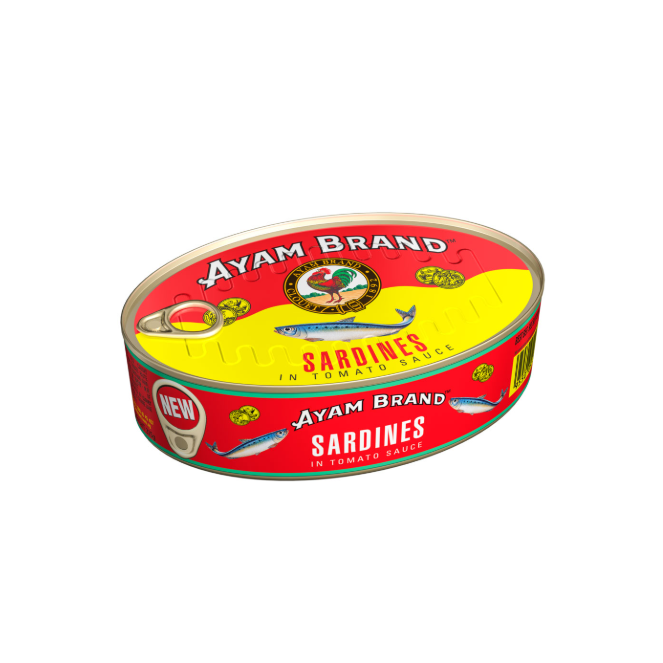 Ayam Brand Sardine In Tomato Sauce 215g (Oval can)