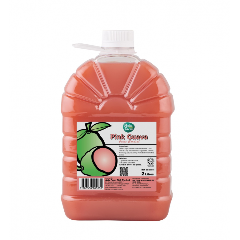 Asia Farm Pink Guava Juice Cordial 2L