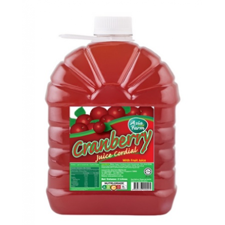 Asia Farm Cranberry Juice cordial 2L