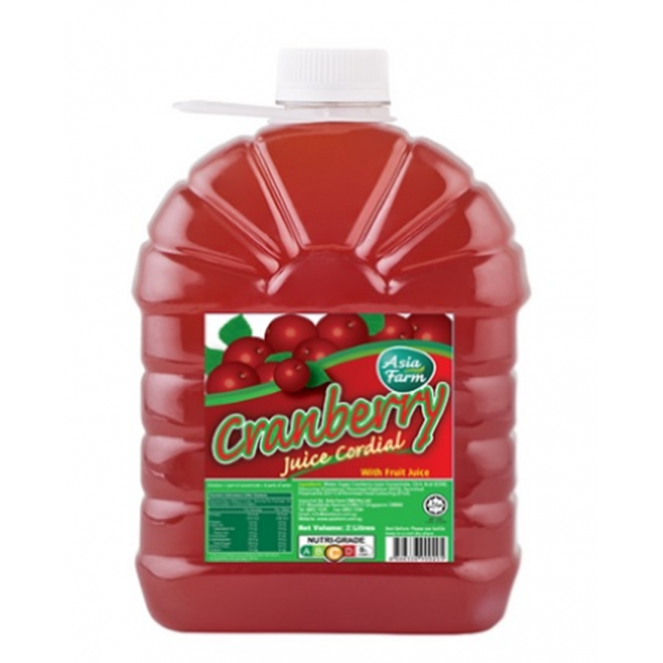 Asia Farm Cranberry Juice cordial 2L