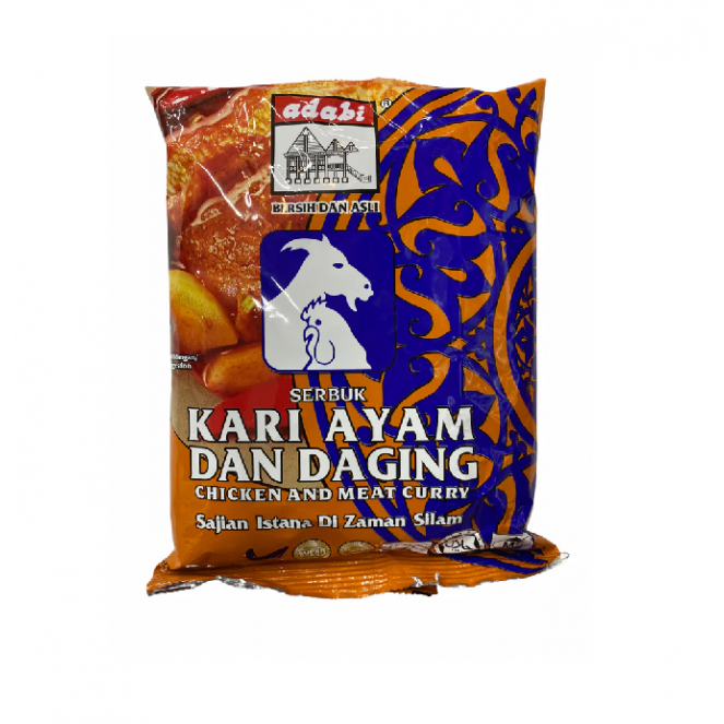 Adabi Serbuk Kari Ayam/Daging 250g