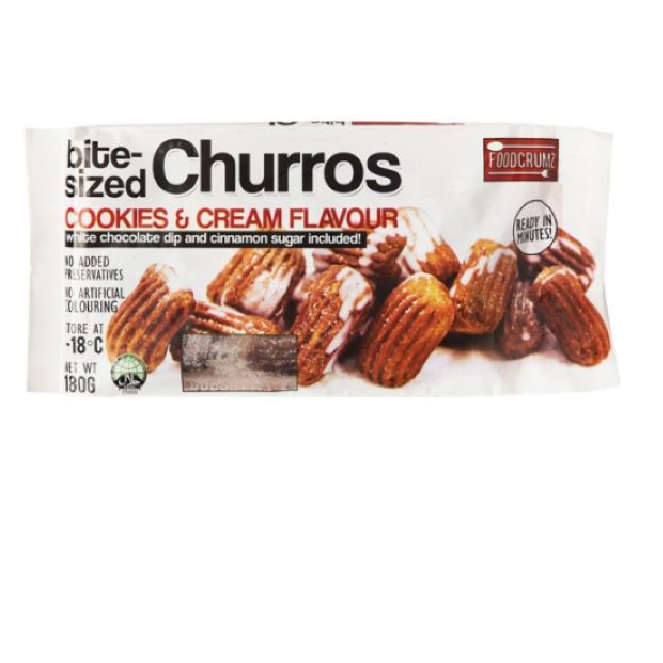 Foodcrumz Churros Cookies & Cream Flavour 180g