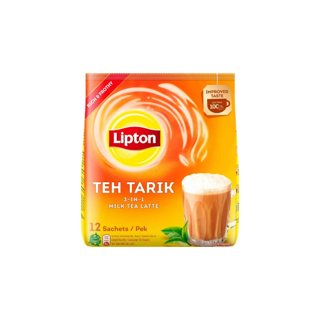 Lipton Teh Tarik Milk Tea Latte 3in1 (12 Sachets)