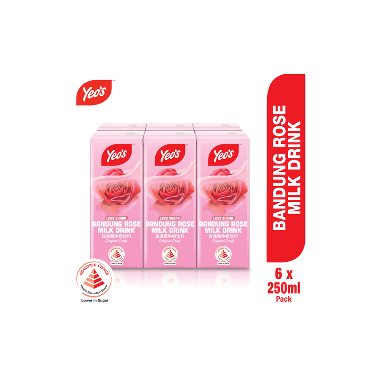 YEO'S BANDUNG ROSE 6 PACK 250ML
