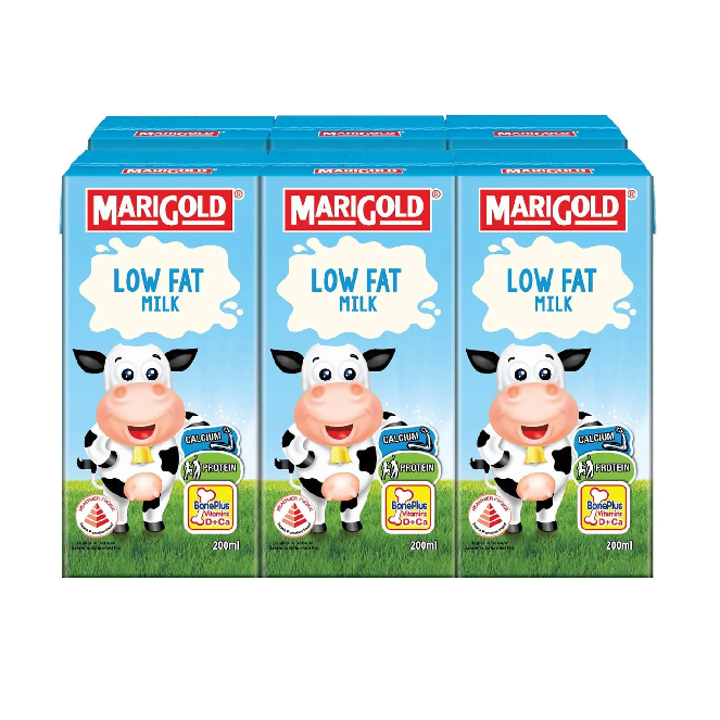 MARIGOLD LOW FAT MILK 6X200ML