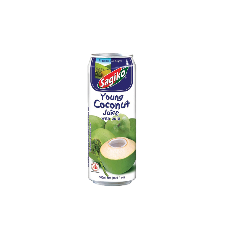 Sagiko Young Coconut Juice With Pulp 500ml