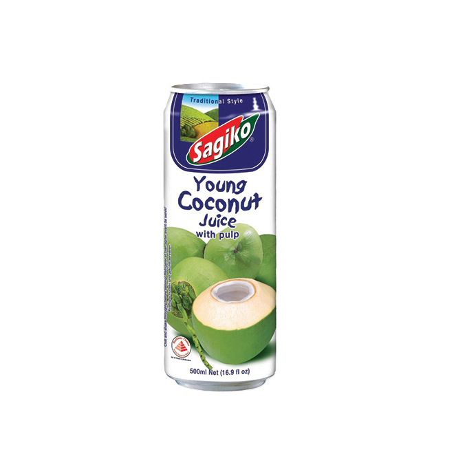 Sagiko Young Coconut Juice With Pulp 500ml