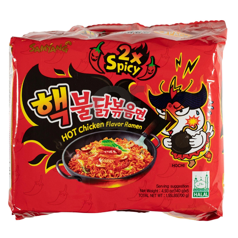 Samyang Hot Chicken Flavour Ramen 2 X Spicy (5 Packs)