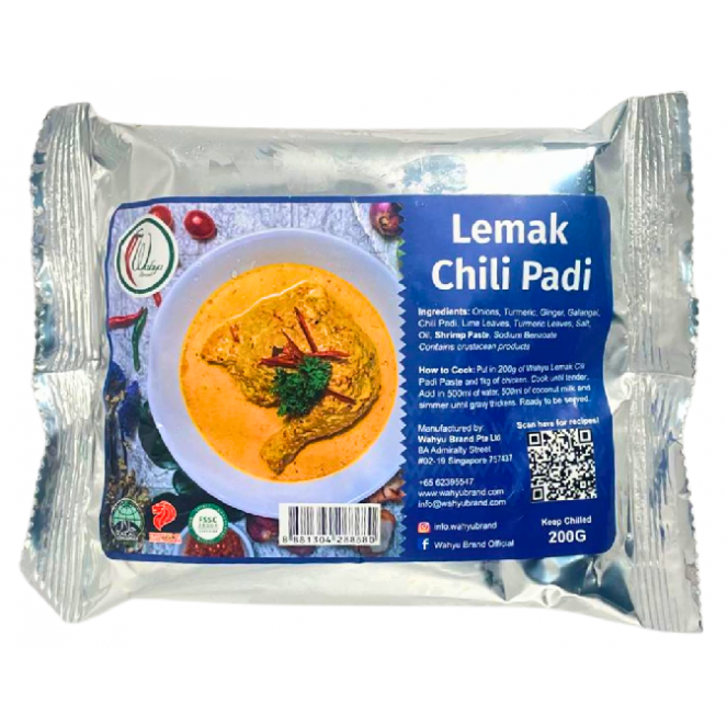 Wahyu Lemak Cili Padi Paste 200g
