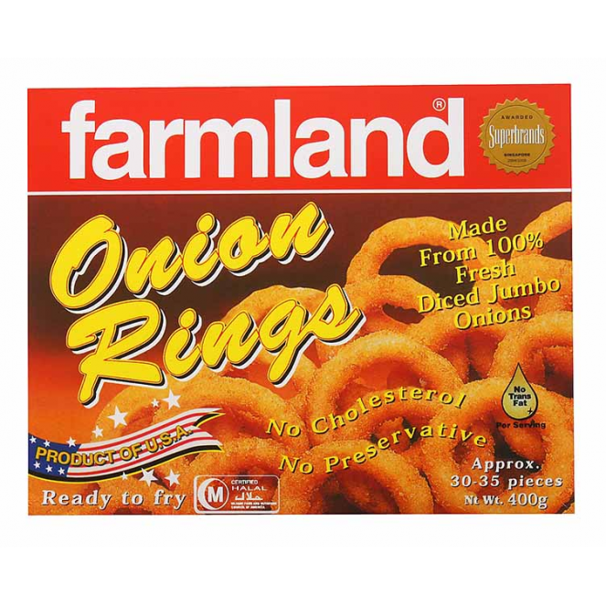 Farmland Onion Rings 400g