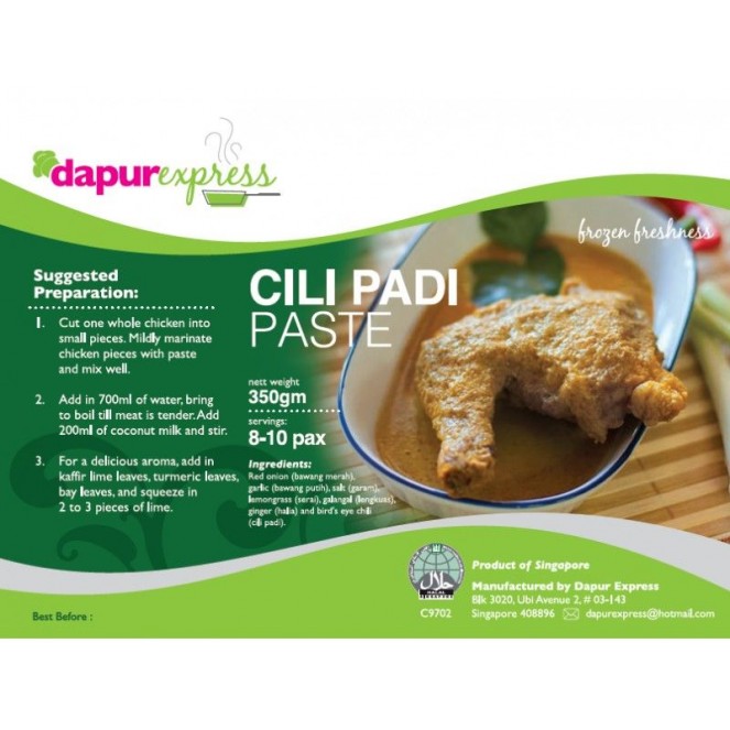 Dapurexpress Cili Padi Paste 350g
