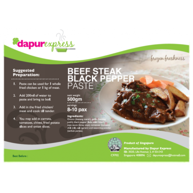Dapurexpress Beef Steak Black Pepper Paste 500g