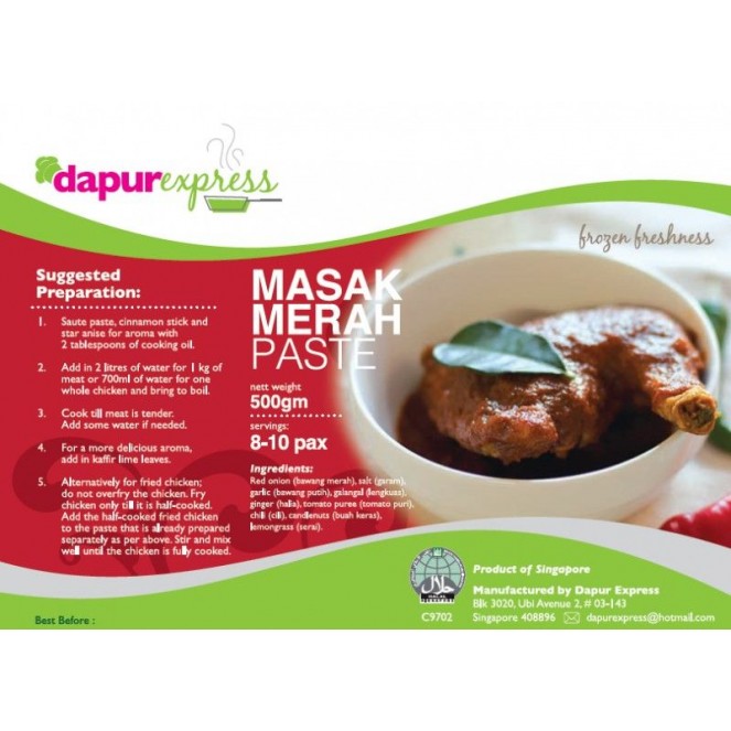Dapurexpress Masak Merah Paste 500g