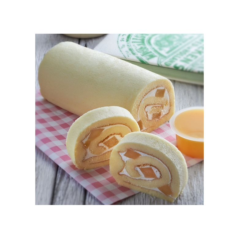 Mango Pudding Swiss Roll