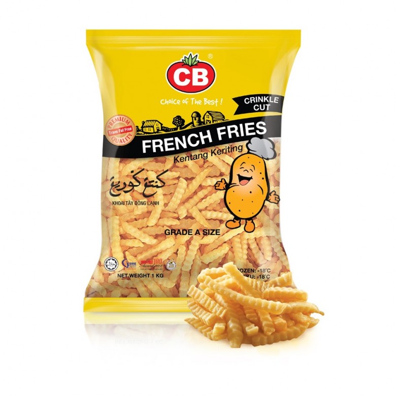 CB Crinkle Cut Fries 1kg