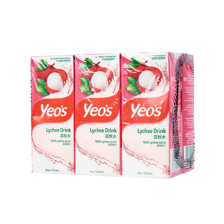 Yeo's Lychee Drink 6 x 250ml