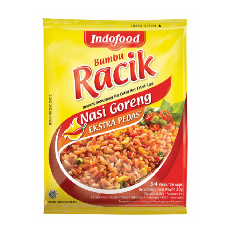 Indofood Bumbu Racik Nasi Goreng Extra Pedas 5sx20g