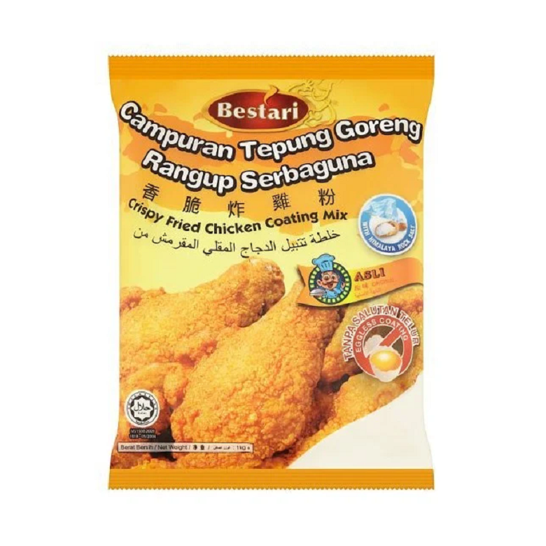 Bestari Campuran Tepung Goreng Rangup Serbaguna Original 1kg
