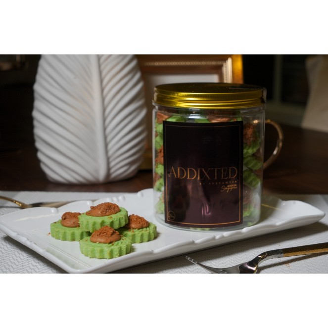 ADDIXTED GREEN VELVET CRUNCH BISCOFF 450G