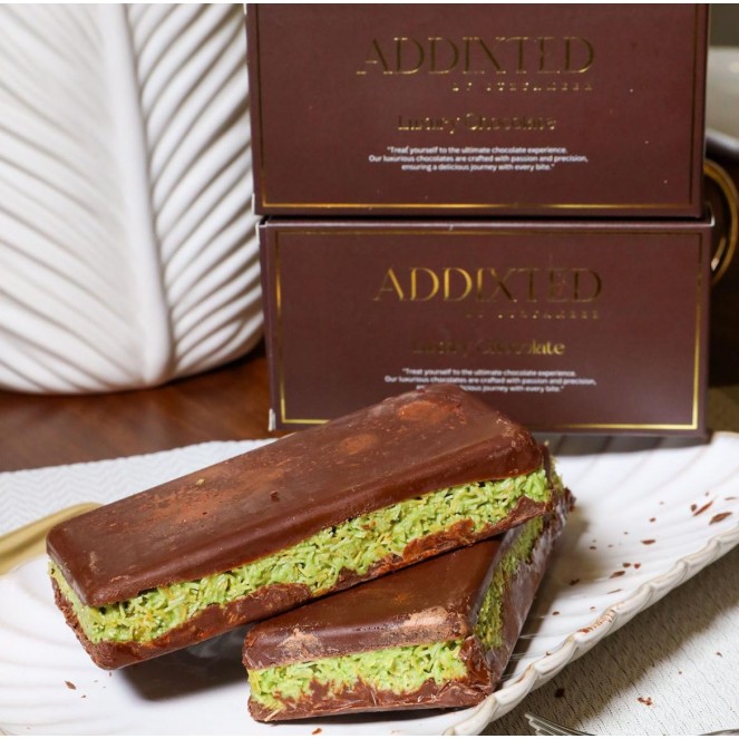 ADDIXTED KUNAFA PISTACHIO LUXURY CHOCOLATE 180G