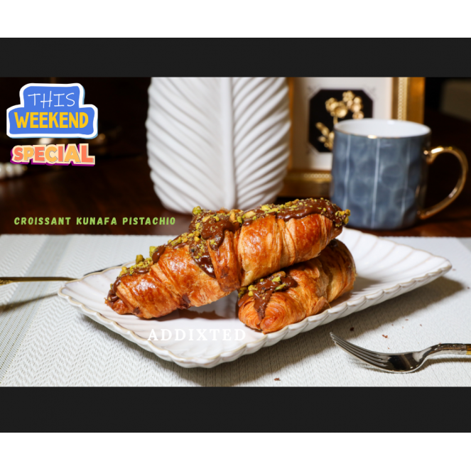 ADDIXTED FRESH KUNAFA PISTACHIO CHOCOLATE CROISSANT 1PC