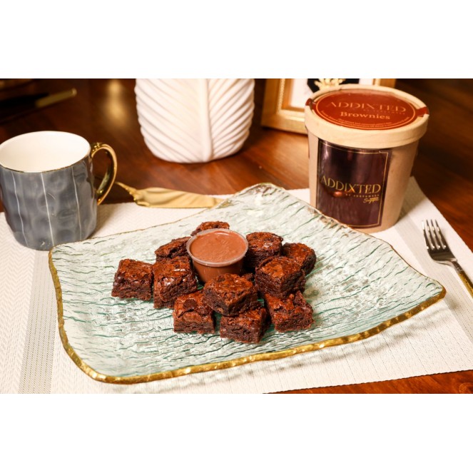 ADDIXTED NUTELLA BROWNIE BITE DIPS 340G
