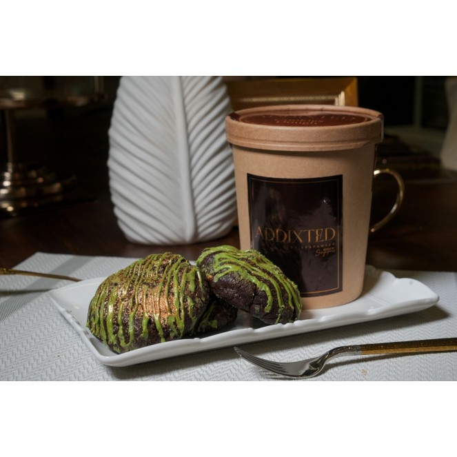 ADDIXTED NYC PISTACHIO KUNAFA COOKIES PINT 300G