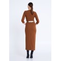 MARSHANDA MIDI COLUMN DRESS