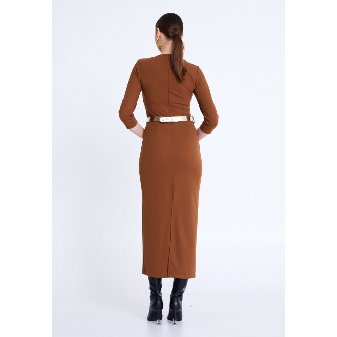 MARSHANDA MIDI COLUMN DRESS