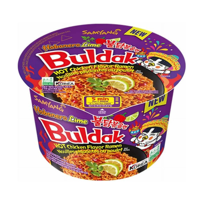 BULDAK HOT CHICKEN FLAVOR RAMEN HABANERO LIME
