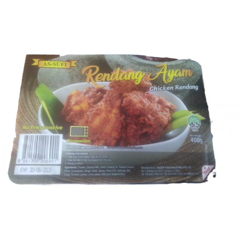 AS-SUFI CHICKEN RENDANG 400G