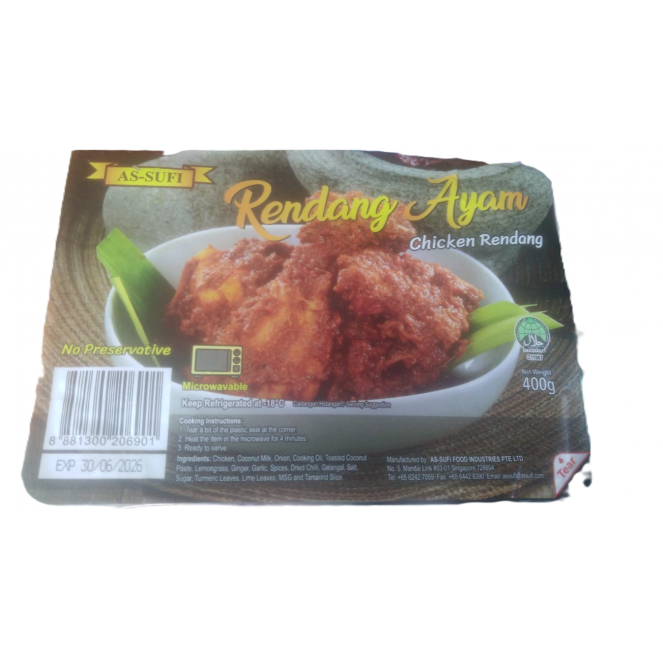 AS-SUFI CHICKEN RENDANG 400G