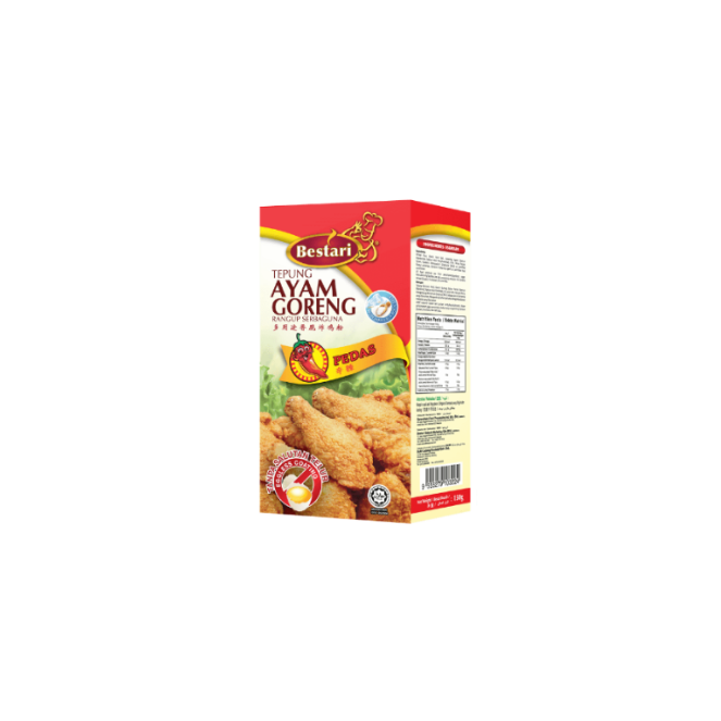 BESTARI TEPUNG AYAM GORENG PEDAS 150G